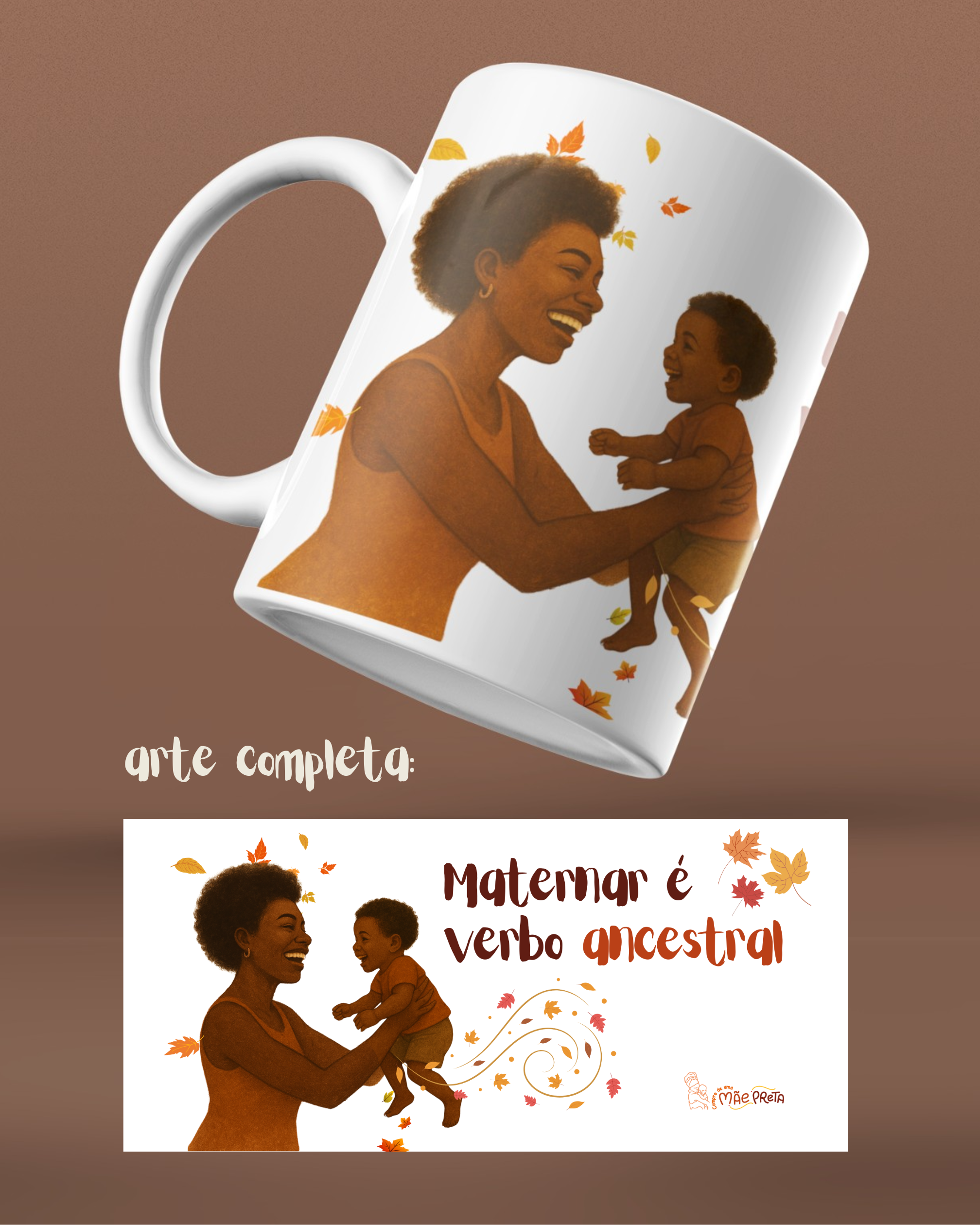 Caneca ‘Maternar é verbo ancestral’ – Versão Ibeji 2 - Imagem 2