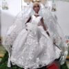 Vestido de noiva para boneca Barbie. Modelo número 2. Estilo Princesa