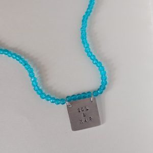 Colar Cristal Sol e Mar