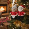 Mini Casal Noel em amigurumi