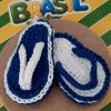 Chaveirinhos chinelinhos do torcedor